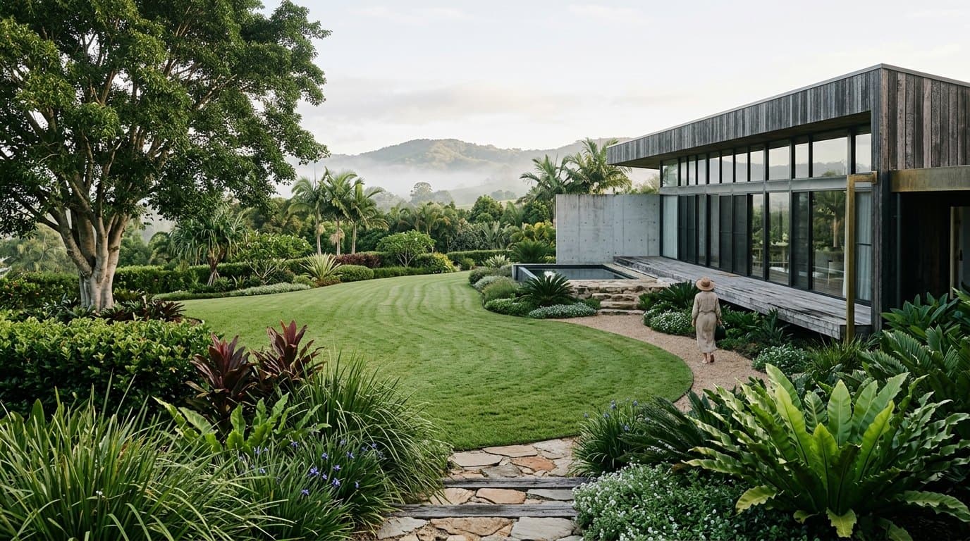 An immaculate acreage garden and luxury home on the Sunshine Coast